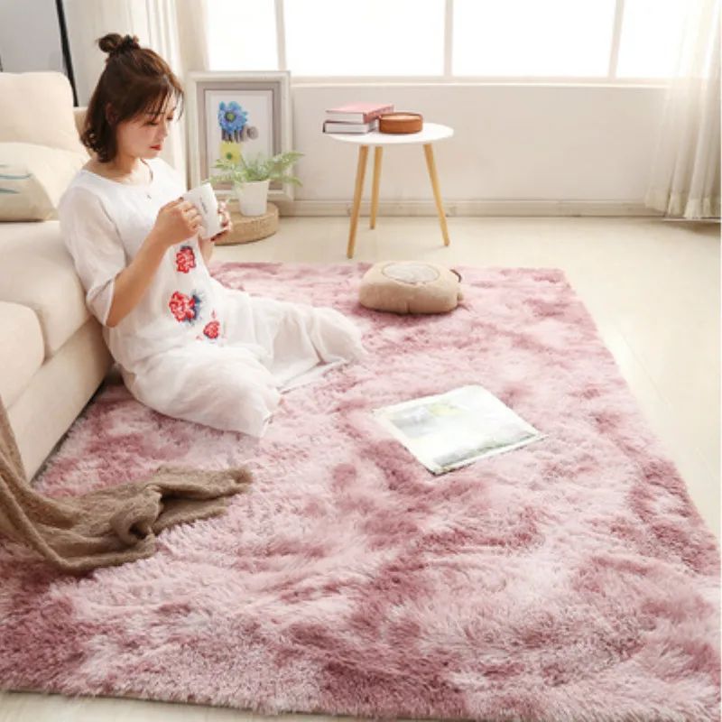 

New Selling Nordic Style Ins Bedroom Full of Cute Plush Carpet Living Room Bedside Non-shedding Home Carpet Floor Mat