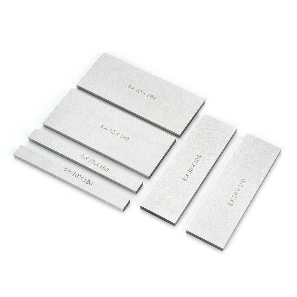 

9pair Industry Lathe Tools Block Plate Embossed Multifunction Accurate Steel Thick Milling Machine Base Vise Parallel Pad DIY
