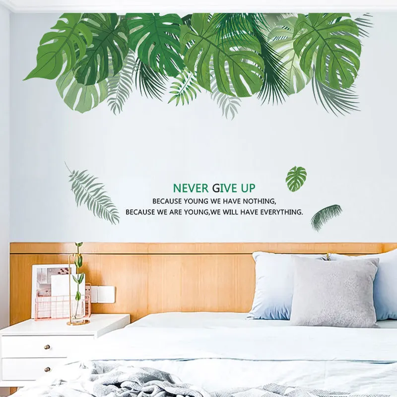 Тропическая серия растительности настенная наклейка спальня гостиная домашний