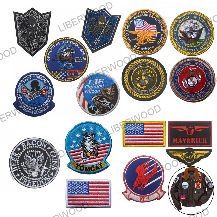Нашивка moverick PATCHES TOMCAT US NAVY Fight Air Force значок для зимних пальто мотоциклетная