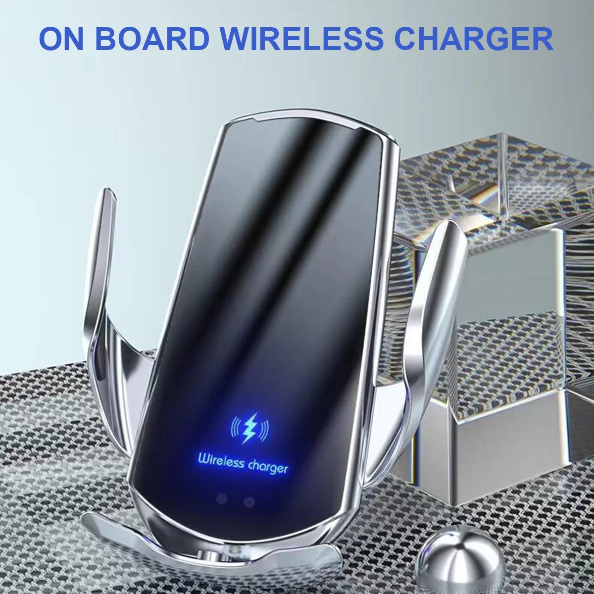 

Wireless Car Charger 10W Qi Fast Charging Auto-Clamping Car Phone Mount 360° Rotation Air Vent Phone Holder QC3.0 Charger Stand