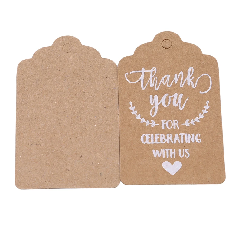 Vintage Kraft Paper Gift Cards Wedding Party Card Love Thank You Invitation Tag Decoration 50Pcs/pack | Дом и сад