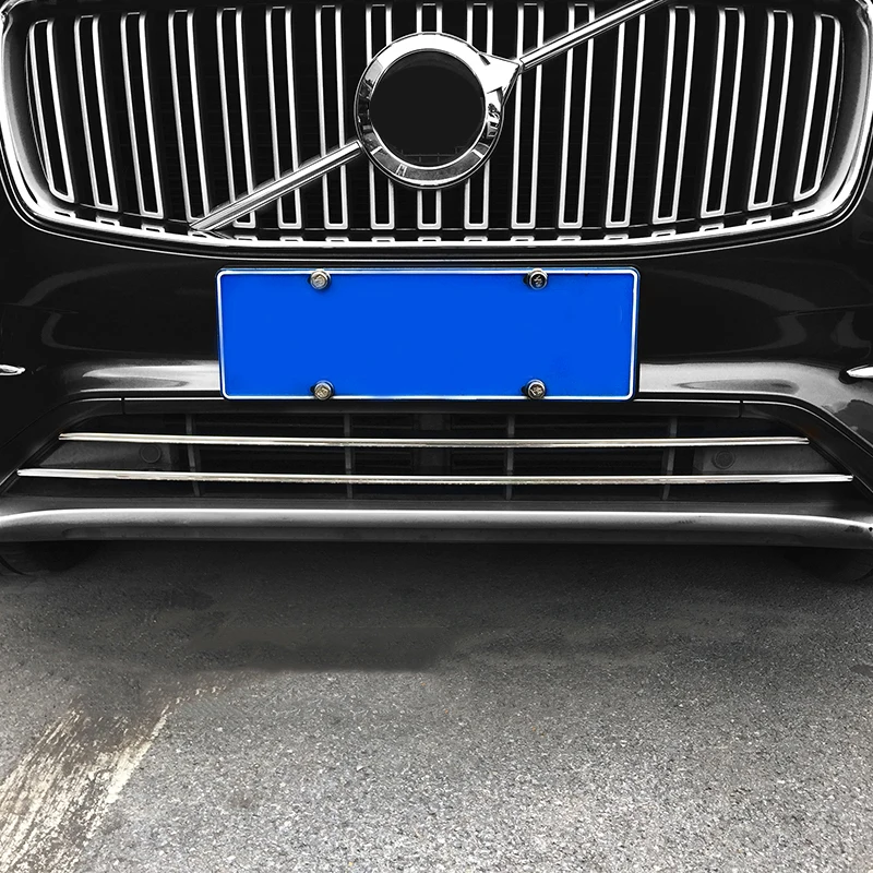 Передний бампер из нержавеющей стали для Volvo CX90 2017 2018 нижняя часть решетки литье