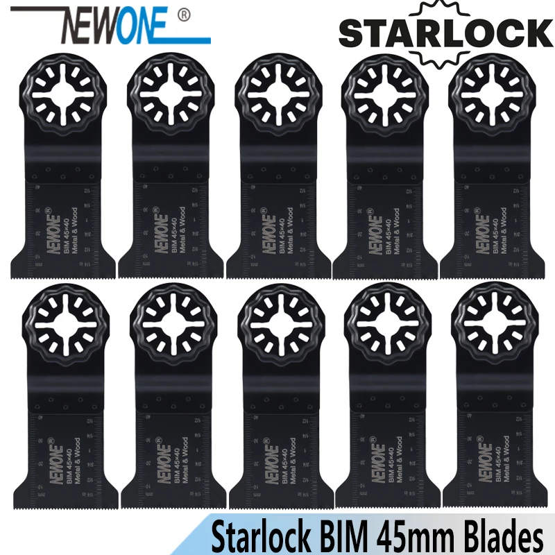 

Полотна пилы NEWONE BIM 45x40 мм Starlock подходят для осциллирующих инструментов для резки дерева, пластика, металла, удаления ковровых ногтей