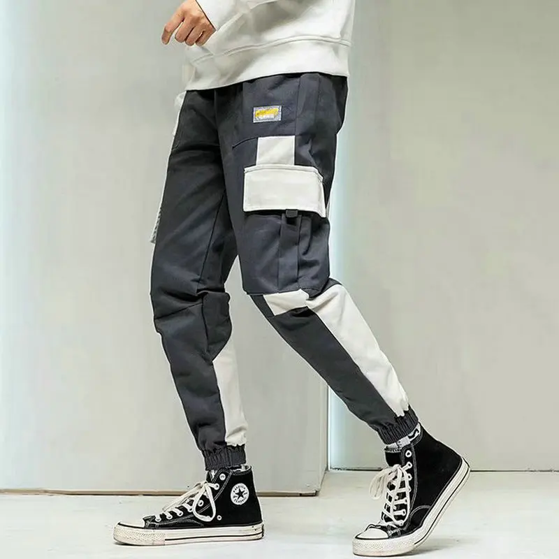 Уличная карманы 2021 Для Мужчин's Jogger Штаны в стиле хип-хоп впитывает пот и ночной