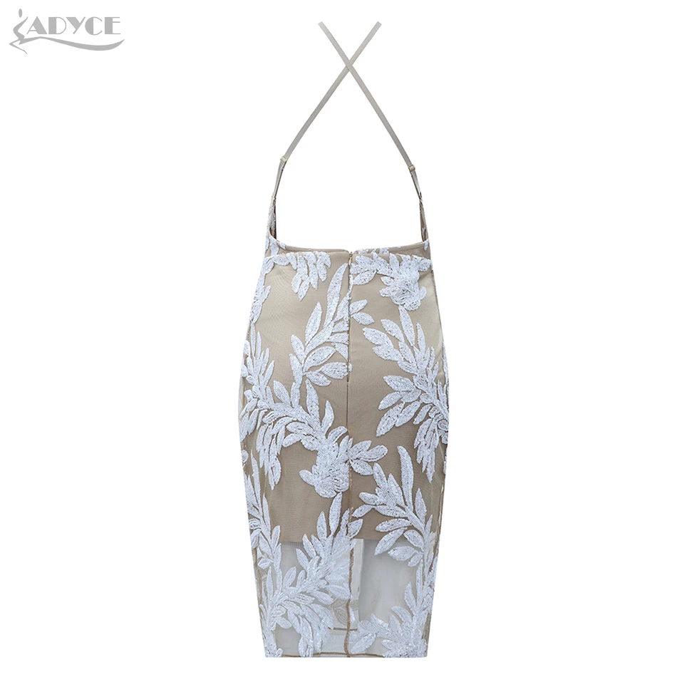 Adyce новинка летнее кружевное Бандажное платье женское Vestidos сексуальное черное