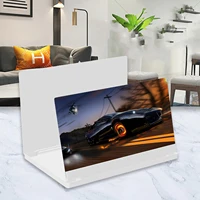 12 inch mobile phone screen magnifier hd video amplifier bracket movie game magnifying folding phone desk holder stand