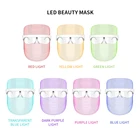 7 цветов фотонная терапия светодиодная маска для лица Омоложение кожи затягивание Прыщи против морщин корейский косметический спа-инструмент для лица и шеи