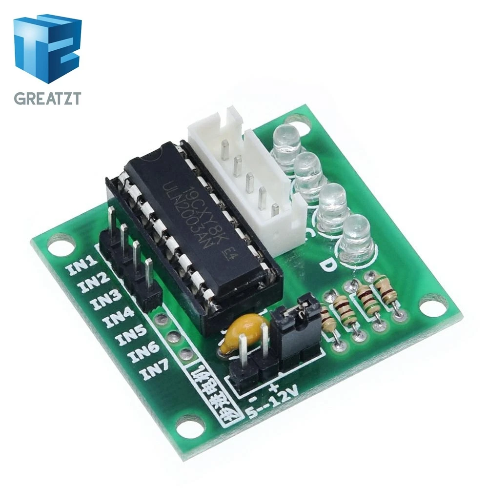 ULN2003 Board 1 партия 28BYJ-48-5V 4 фазы Шаговые двигатели+ Драйвер платы ULN2003 для Arduino 1 х шаговый двигатель+ 1x ULN2003 драйвер доска - Цвет: ULN2003 Board