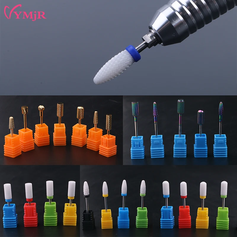 YMJR фреза для маникюра керамическая красочная Вольфрамовая сталь электрическая