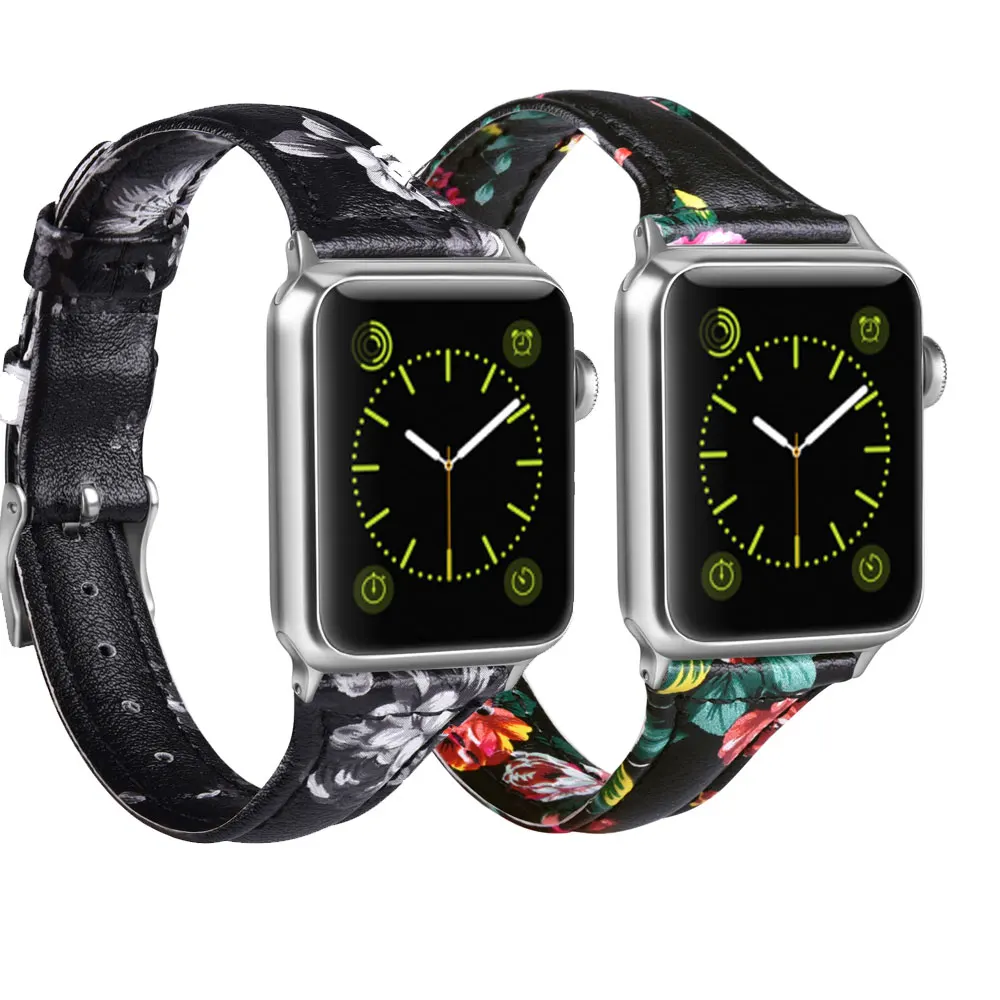 

Ремешок кожаный высокого качества для iWatch 40 мм 44 мм, спортивный тур-браслет для Apple watch 42 мм 38 мм Series 2 3 4 5 6 SE, 2021