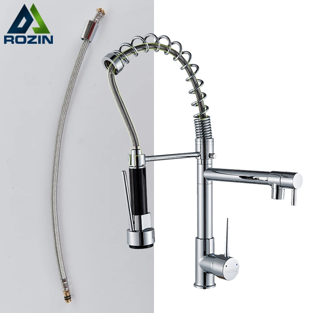 Rozin Pull Down Pipe для весеннего крана Kithen нейлоновый вытяжной шланг только труба|sprayer