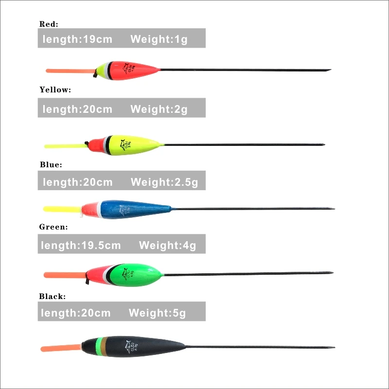 Fishing Floats Set 10Pcs/Lot Bobber Light Stick Fluctuate Mix Size Color Float Buoy For Accessories | Спорт и развлечения