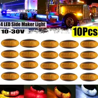 4 led 10 30v super bright car truck led waterproof lamp side marker indicator light for bussuvtruck trailercamper