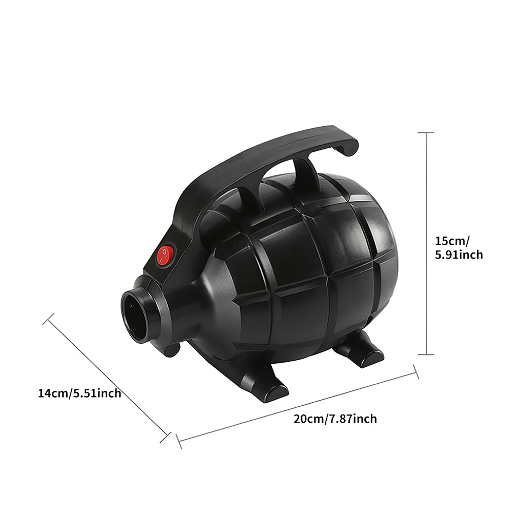 

Practical Effective Black Air Pump Air Mat Grenade Pump For Tumbling Inflatable Pump For Humanized Home Air Bed Wide Usage