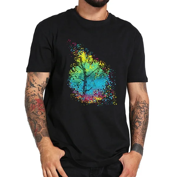 

pixels blooming t shirt summer new Men's cotton T-shirt t-shirt for man shirt