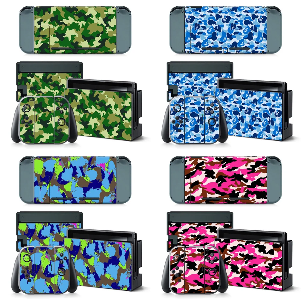 Камуфляжный дизайн для консолей переключателей и наклеек контроллера Виниловая