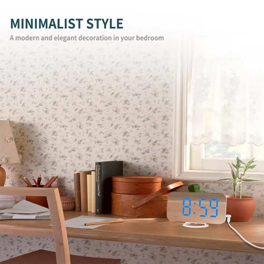 СВЕТОДИОДНЫЕ Цифровые настольные часы креативные модные электронные повтора