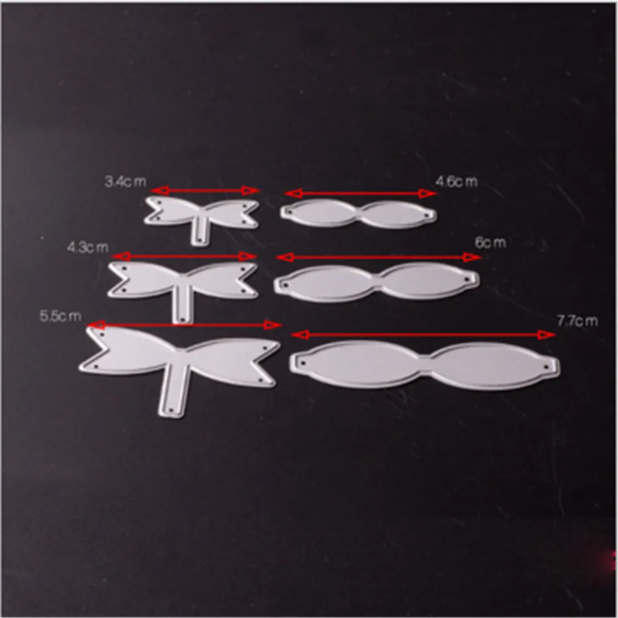 6pcs/Set bowknot Metal Cutting Dies For Scrapbooking Stencils DIY Craft Paper Cards Decoration Embossing Folder Bow Die Cutter | Дом и сад