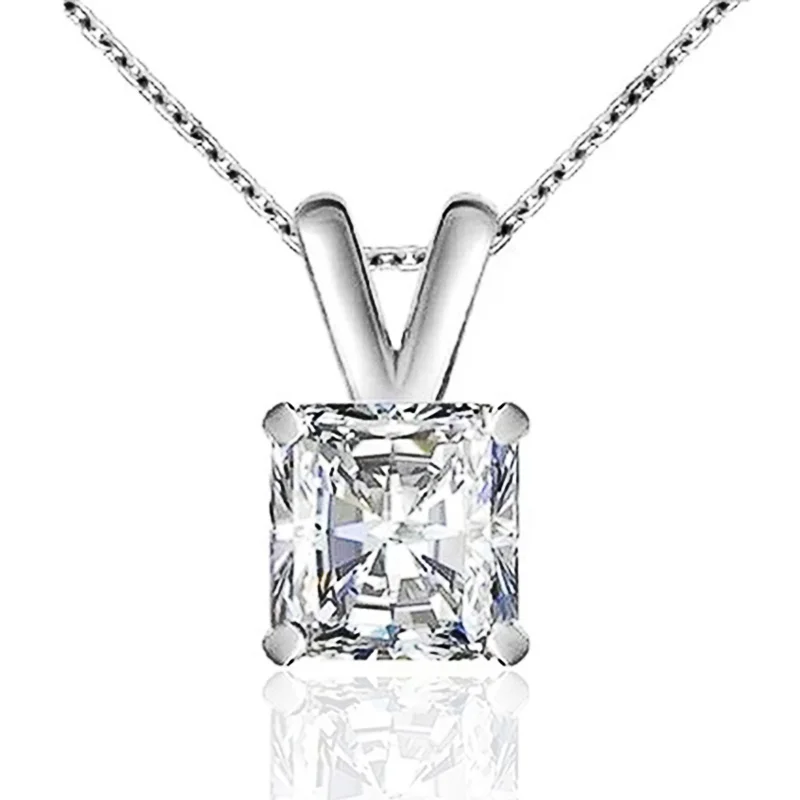 

Женское Ожерелье с квадратными кристаллами