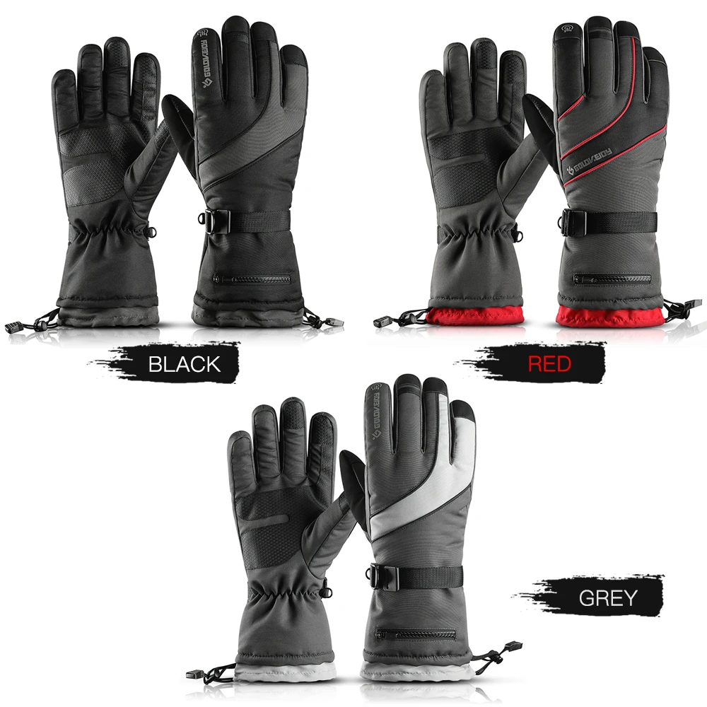 

New Windproof Ski Gloves Cycling Gloves Touch Screen Riding MTB Bike Gloves Thermal Warm Motorcycle Winter Autumn Bike Gloves