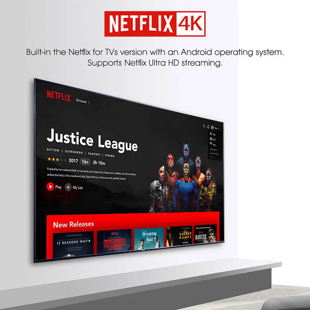 ТВ приставка Mecool KM2 сертифицированная Google Amlogic S905X2 DDR4 Android 10 2 Гб ОЗУ поддержка Netflix