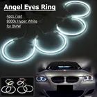 4 предмета в комплекте с холодным катодом (CCFL) Ангельские глазки гало кольца лампы комплект 8000 К гипербелый для BMW E36 3 E38 7 E39 5 E46 3 1998 1999 2000-2005