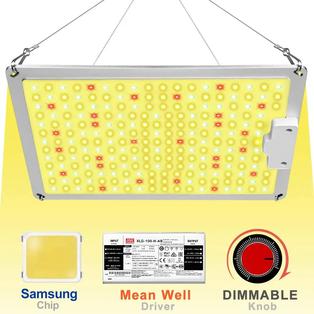 Full Spectrum Samsung Led Grow Light 1000W 3000k+5000k+660nm+IR Dimmable Quantum Lighting with Meanwell driver