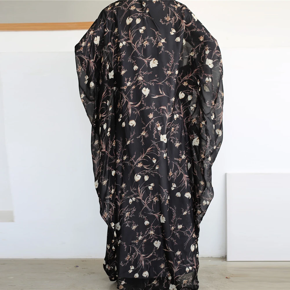 Рамадан ИД Мубарак абайя с рукавом &quotБабочка&quot Дубай кафтан кимоно Mujer кардиган