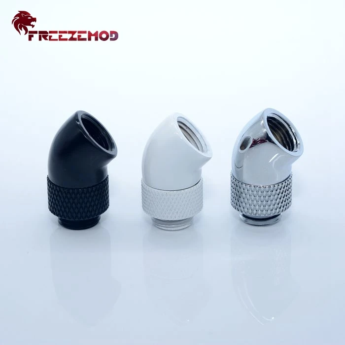 FREEZEMOD HXZWT-J45 латунь G1/4 ''нитки 45 градусов фитинг адаптер Поворотный компьютер pc