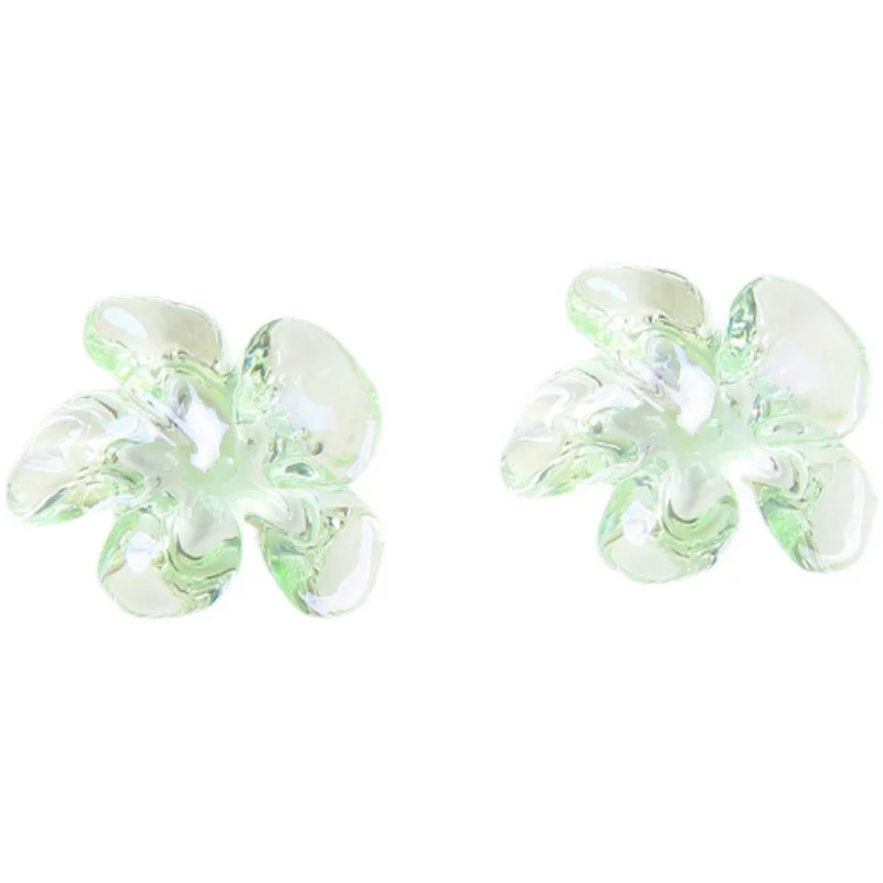 Блестящие цветные прозрачные маленькие цветочные зажимы аксессуары сделай сам