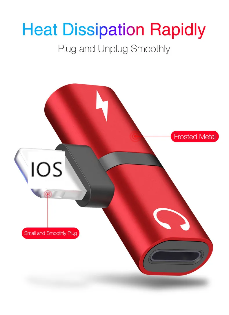 2 в 1 адаптер для наушников с двумя портами для iPhone 7 8 plus X XR XS 11 Pro Max iOS 10 11 12 13 конвертер зарядное устройство для наушников аудио