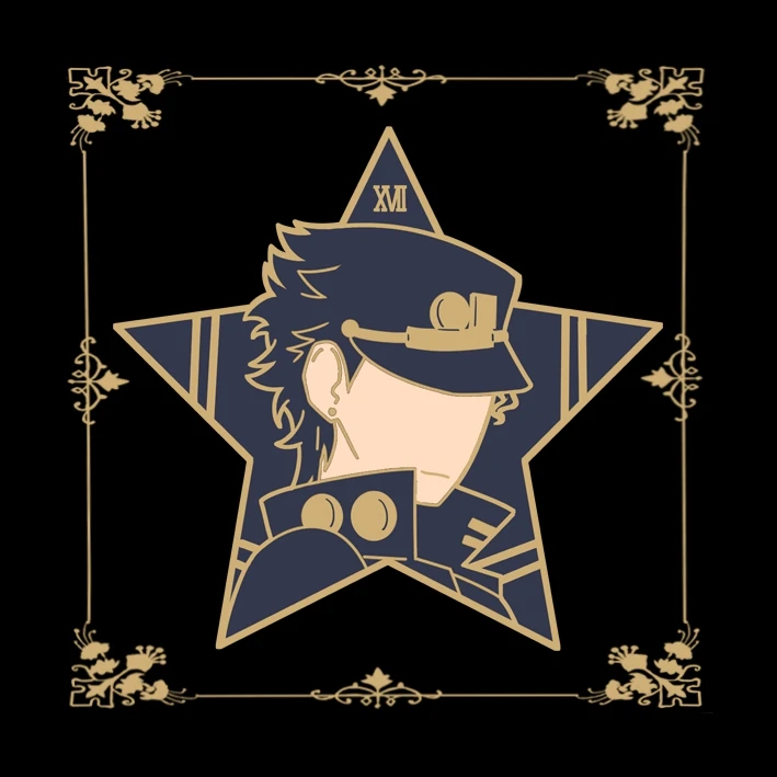 Эмалированная булавка для странные приключения Kujo Jotaro | Броши