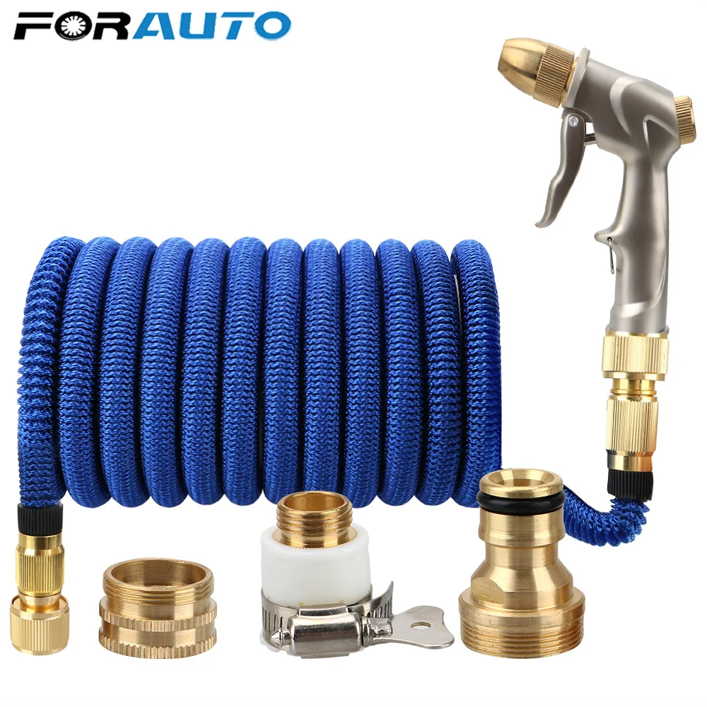 

Шланг садовый телескопический, 25-100 футов, пластиковый, гибкий