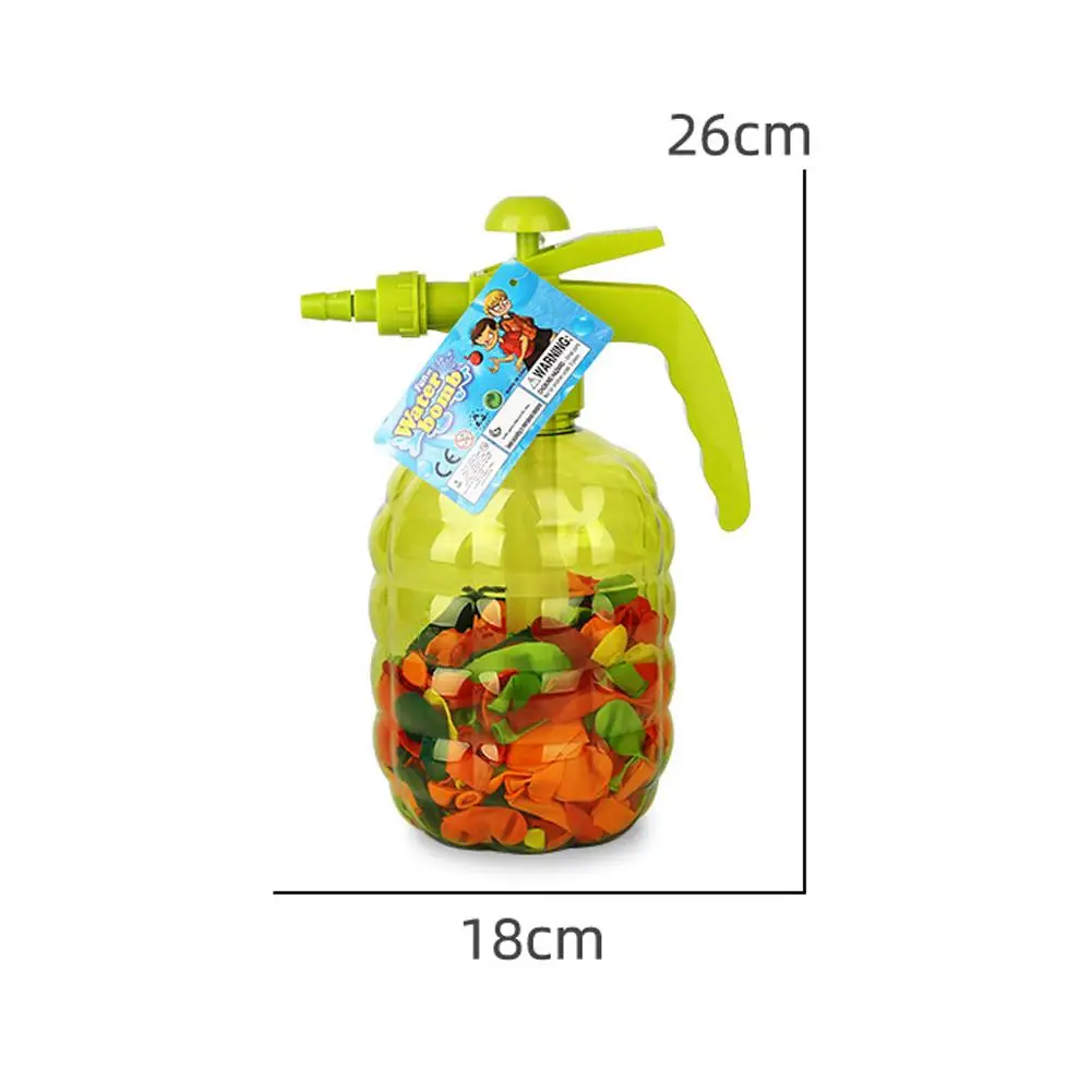 

500PCS Water Balloons With 1pc Pump Bottle Filler Large Capacity Air Water Easy Fill Portable Pump Station Water Games Balloons