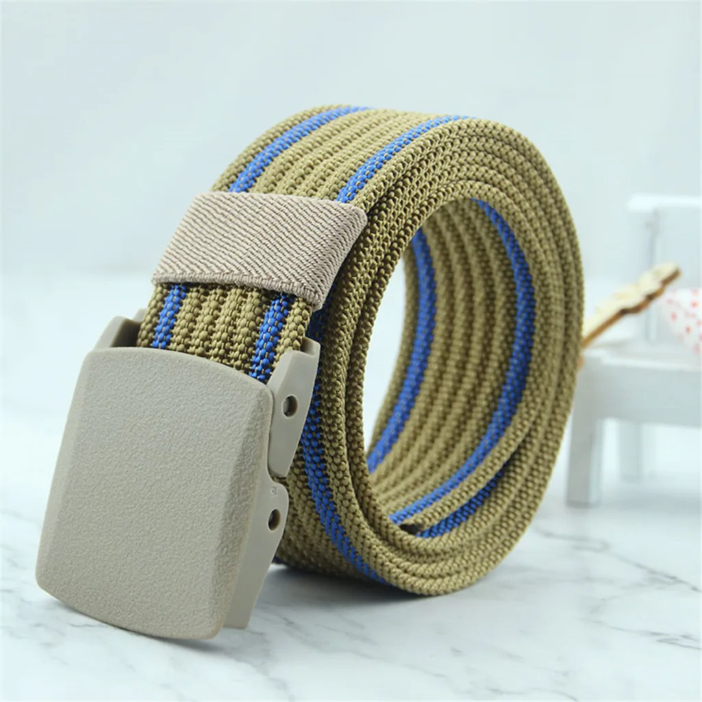 Мужские и wo мужские регулируемые пряжки для ремня Сетка Холст ремень Спорт на