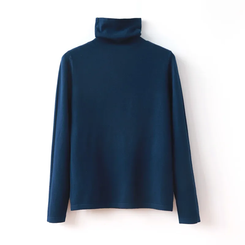 

Женский свитер, новая осенне-зимняя блузка с длинными рукавами и узким низом, свитер с высоким воротником