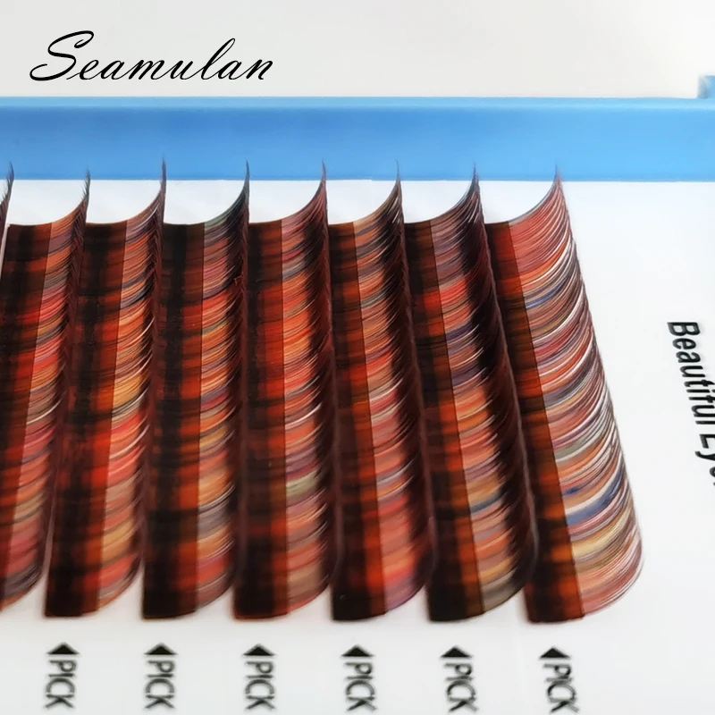 Накладные ресницы цветные индивидуальные для наращивания накладные из норки 100%