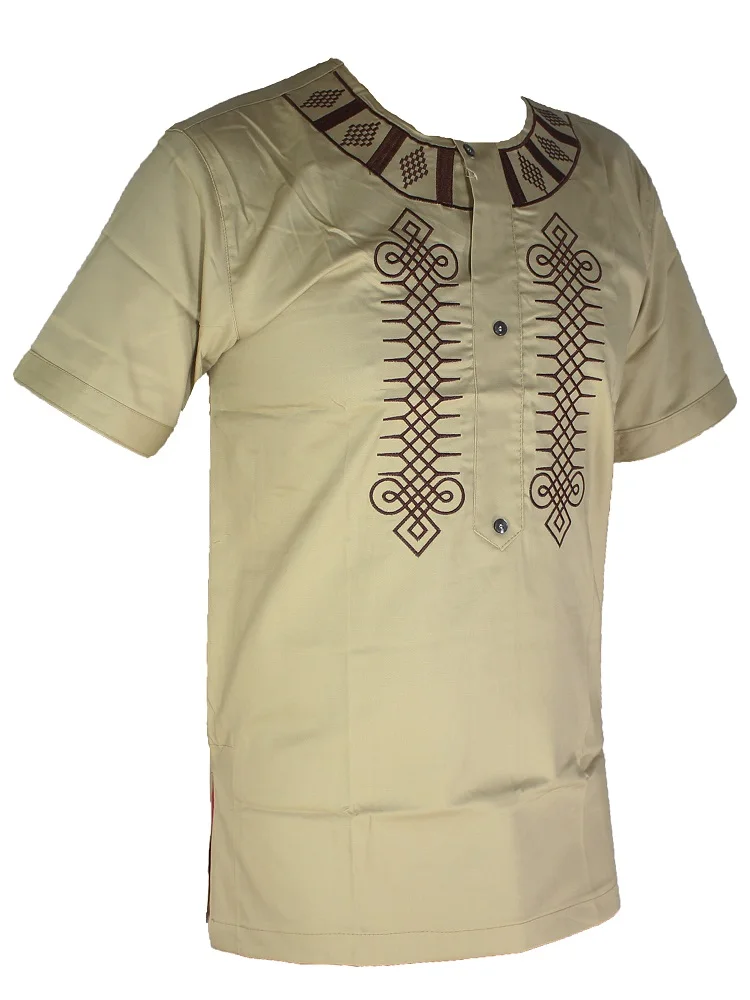 Короткая одежда официальная африканская мужская футболка Дашики туника топы