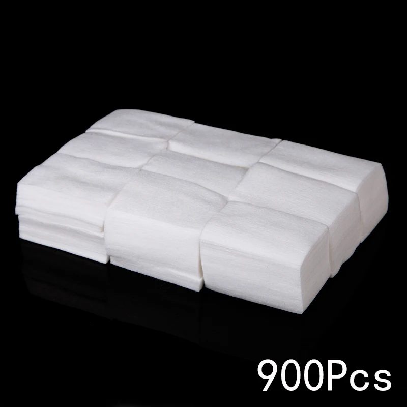 900pcs My-Yeah 900 шт./упак. для дизайна ногтей УФ-гель для удаления ватных салфеток без ворса накладки для лака для ногтей банный Маникюрный Инструмент - Цвет: 900pcs