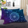 BlessLiving Zodiac Sleeping Throw Pillow Lotus Mandala Down Alternative Body Pillow Galaxy Astrology Hippie Bedding 1pc 1