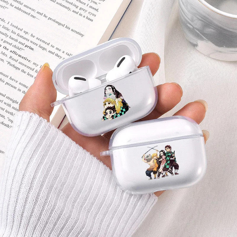 Чехол для наушников Airpods Pro с рисунком аниме клинок демонов защитный чехол Bluetooth