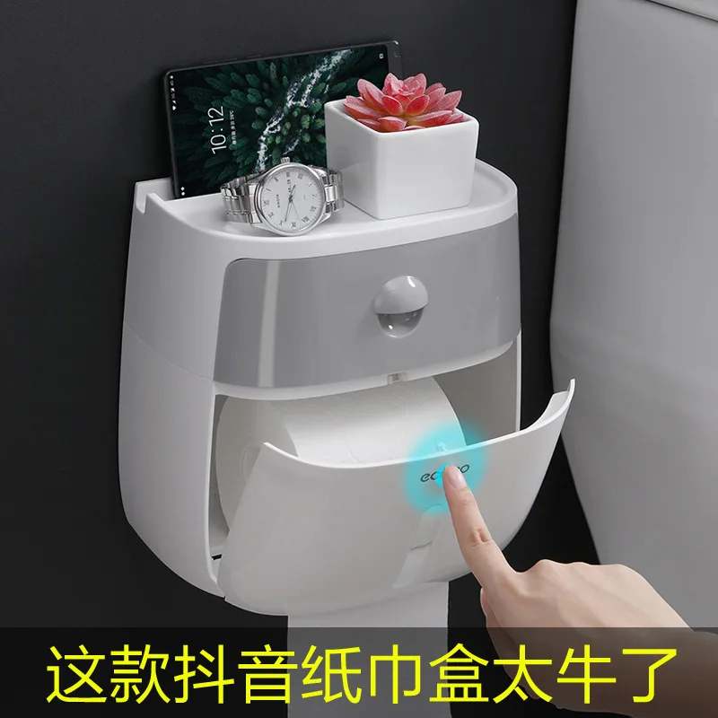Ecoco двухслойная коробка для салфеток Полка Ванная комната Туалет картонная