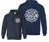 firefighter emt fire department hoodie rescue hooded sweatshirt full casual autumn and winter fashion hoodie men