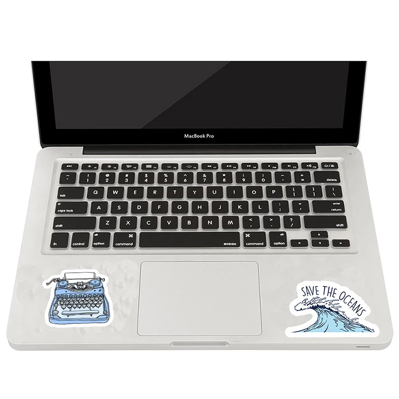 Водонепроницаемые чемоданы 50 шт./лот Мультяшные синие наклейки для ноутбука