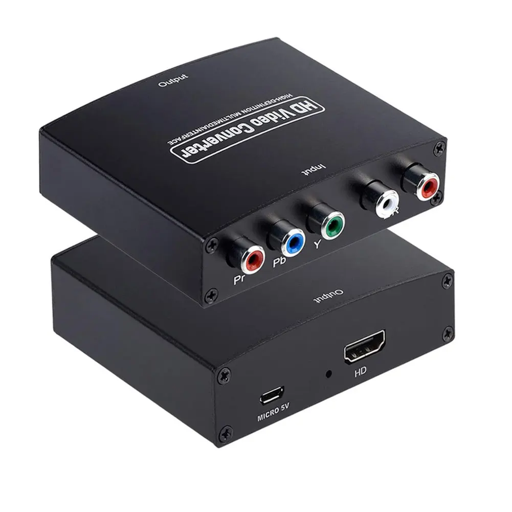 1080P YPbPr R/L к HDMI совместимый конвертер видео аудио адаптер RGB компонент Видео Аудио