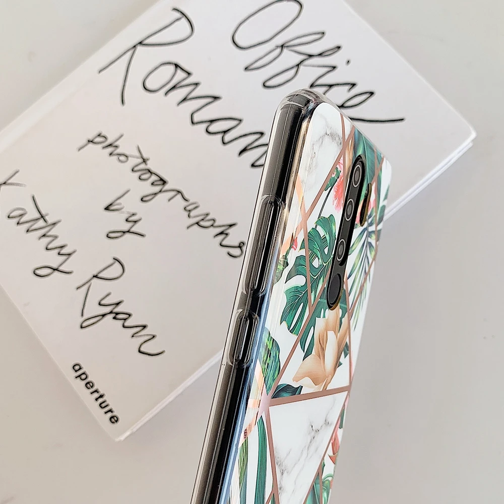 Чехол Etui для Redmi Note 8 Pro Модный чехол из ТПУ с покрытием цветами и травой телефона