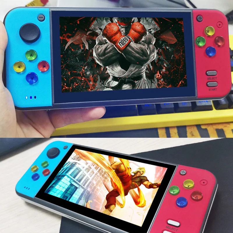 

2021 Newest Retro 5.0 Handheld Game Console Built-in 3000 Games HDMI-compatible Video Game Console Gift Earphone 3D Joystick