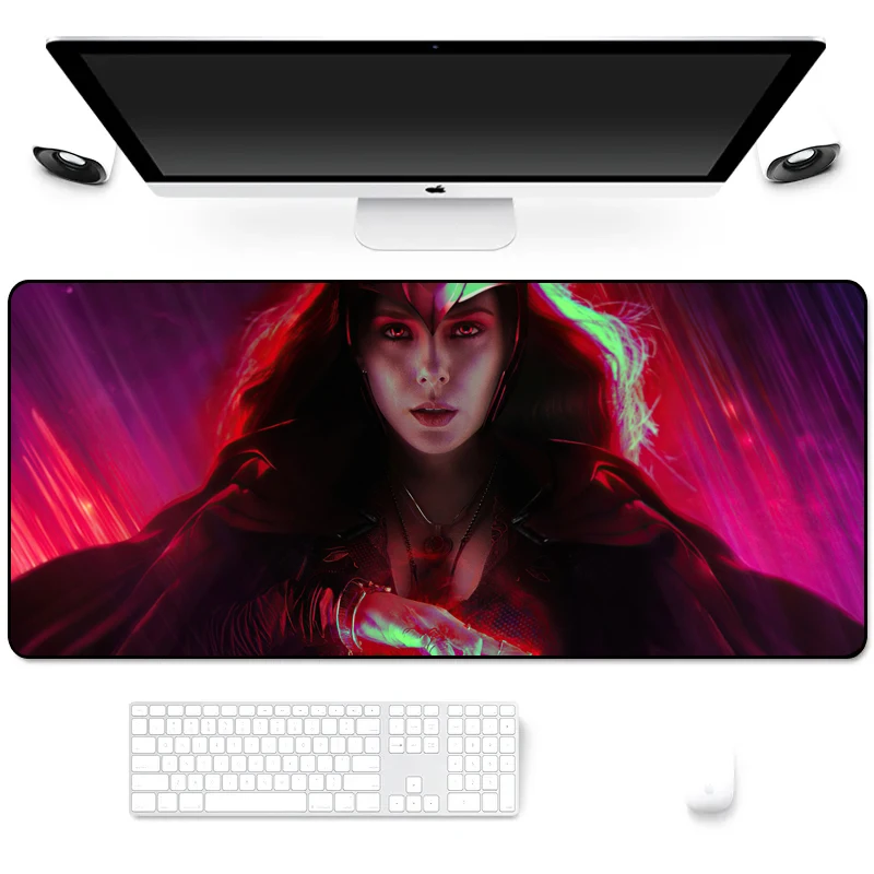Marvel Wanda Vision Anti-Slip Durable Rubber Large Gaming Mouse Pad Computer Gamer Keyboard Mouse Mat Mousepad for PC Desk Pad