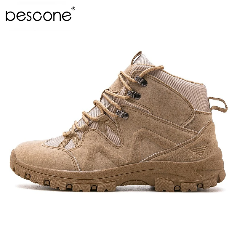 BESCONE/мужские теплые водонепроницаемые ботильоны для путешествий сезон